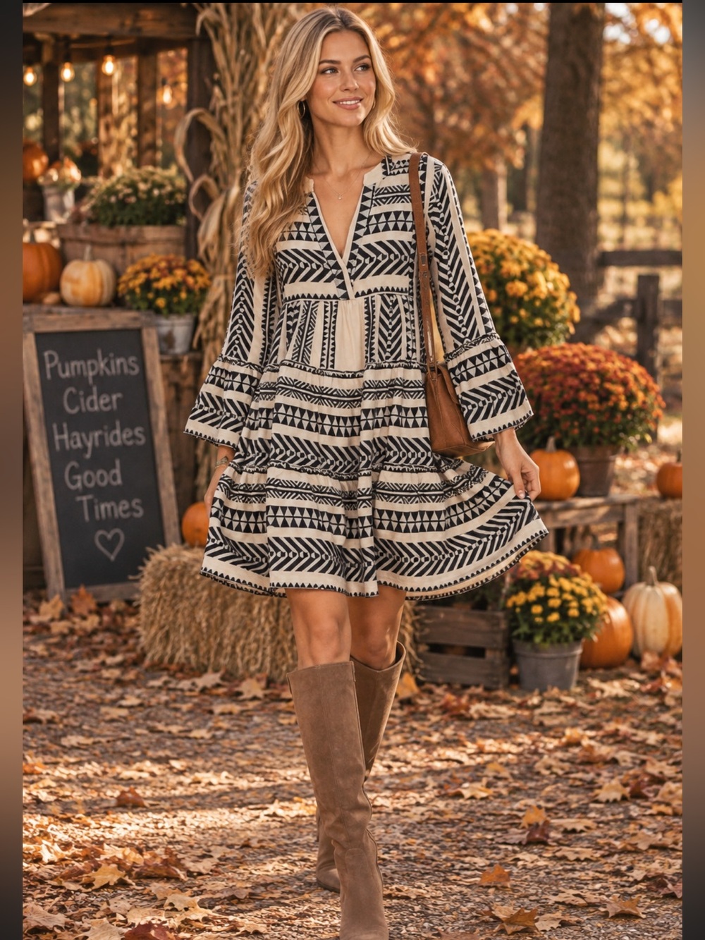 Devotion Twins Ella Embroidered Tunic Dress
